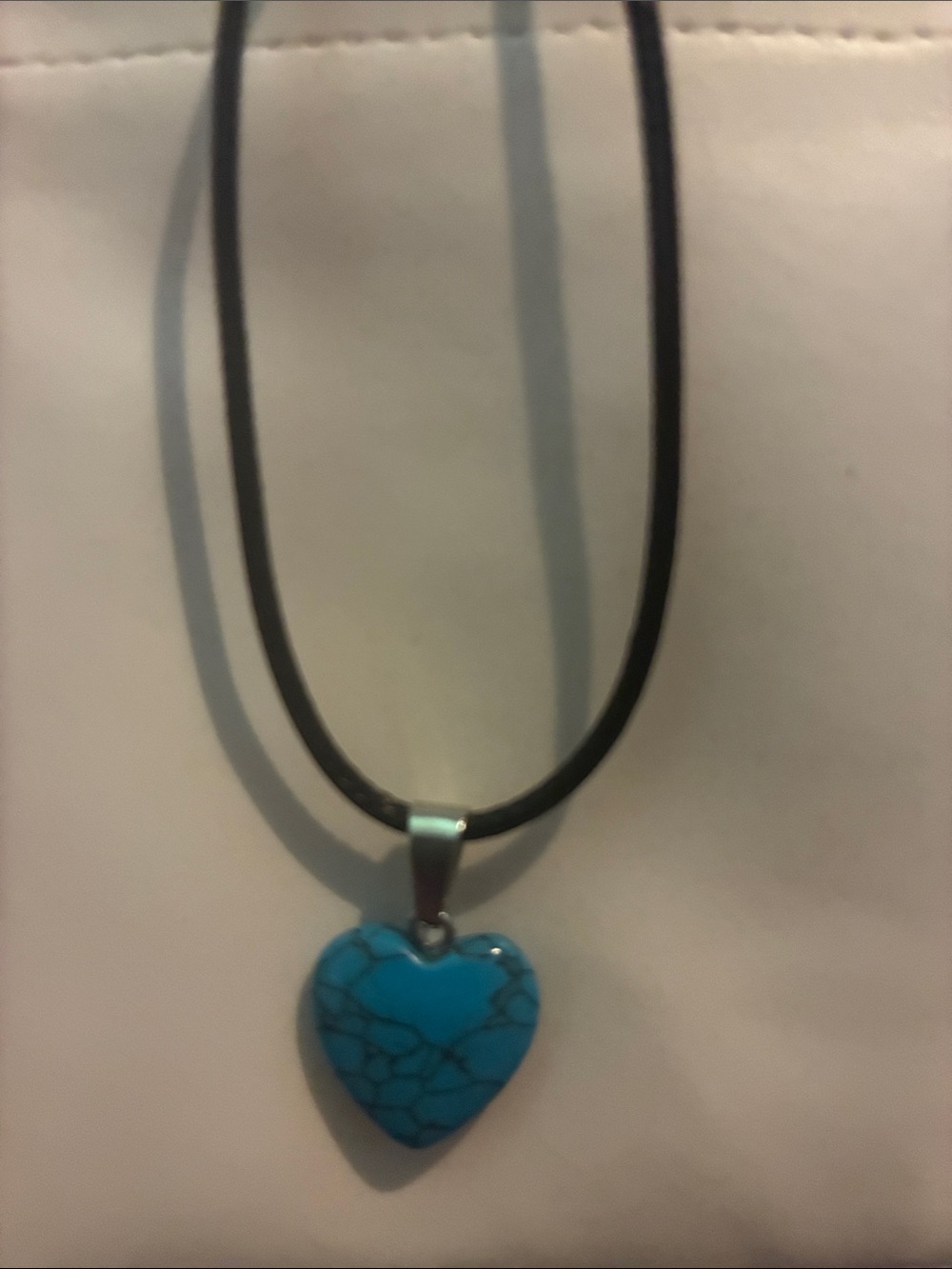 Blue Heart Pendant Necklace - Women Jewelry